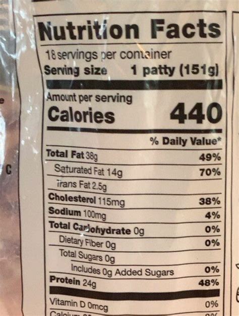 Costco Frozen Burger Patties Nutrition At Harry Boykin Blog Costco Frozen Burger Patties Nutrition At Harry Boykin Blog