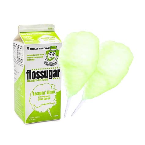 Cotton Candy Floss Sugar Lime Half Gallon Carton