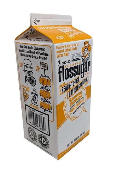 Cotton Candy Flossugar Summer Passion 3 25 Lb Carton 1 Count