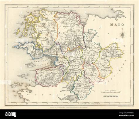 County Mayo Antique County Map Hi Res Stock Photography And Images Alamy