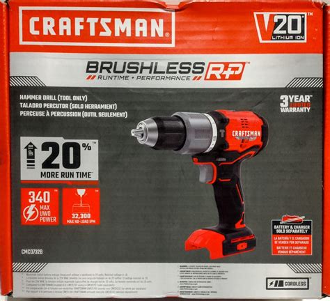 Craftsman V20 Brushless Rp Cordless 1 2 Hammer Drill Cmcd732b Blain S Farm Fleet Craftsman V20 Brushless Rp Cordless 1 2 Hammer Drill Cmcd732b Blain S Farm Fleet