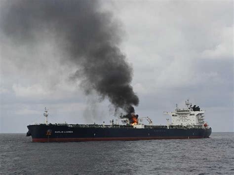 Crew Extinguishes Fire On Oil Tanker Hit By Houthi Missile Off Yemen Coast Npr Crew Extinguishes Fire On Oil Tanker Hit By Houthi Missile Off Yemen Coast Npr