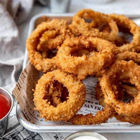 Crispy Homemade Onion Rings Recipe House Of Nash Eats