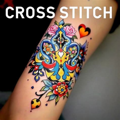 Cross Stitch Tattoo