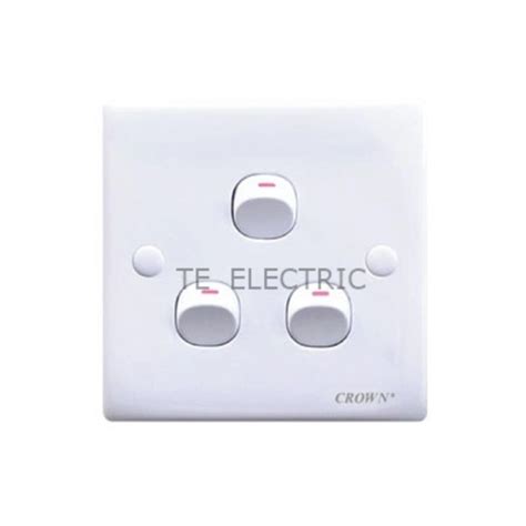 Crown Two Way Switch 1G 2G 3G One Gang Two Gang Three Gang Ca 102F Ca