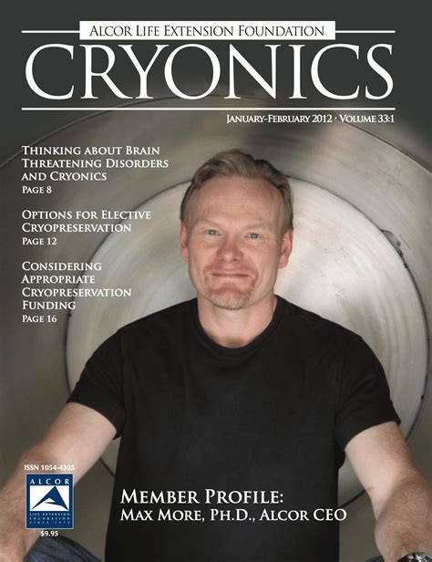 Cryonics Magazine January February 2018 By Alcor Life Extension