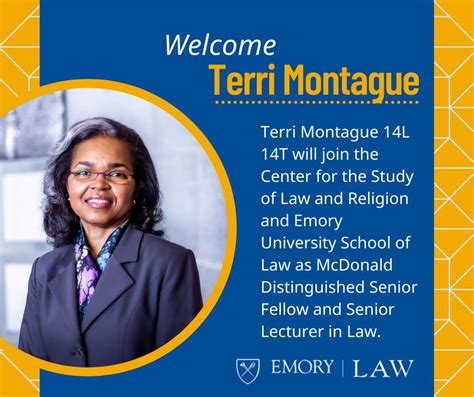 Cslr And Emory Law Welcome Terri Montague Emory University School Of