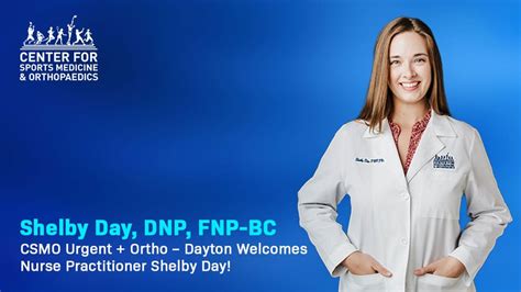 Csmo Urgent Ortho Dayton Welcomes Nurse Practitioner Shelby Day Csmo Urgent Ortho Dayton Welcomes Nurse Practitioner Shelby Day