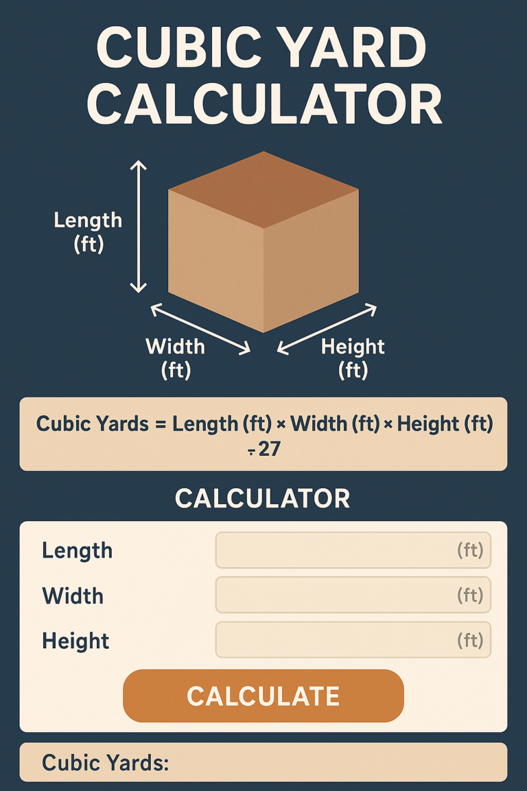 Cubic Yards Calculator
