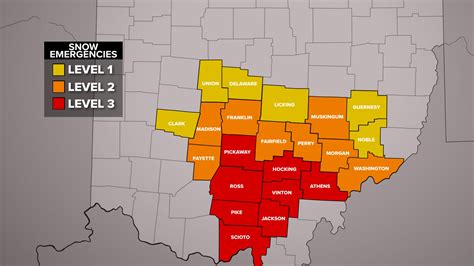 Current Ohio Snow Emergency Levels By County 10Tv Com