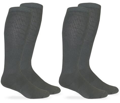 Cushioned Athletic Socks Tactical Boot Socks 2 Pack Cushioned Moisture Wicking Mid Calf For Men Fly Box