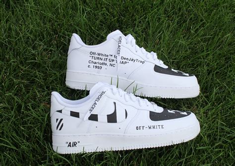 Custom Air Force 1 Monochrome Off White Vibes Stylereels