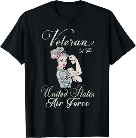 Custom Gift Veteran Of The Us Air Force Female Usaf Proud T Shirt Air Force Shirt Women