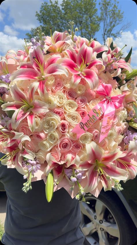 Custom Ramo Buchon In Santa Barbara Ca Lily S Flowers And Fruity Florets