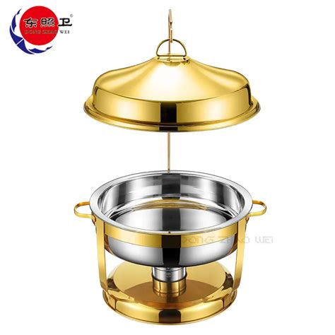 Custom Round Chafing Dish Set With Hanging Lid Dongzhaowei Buffet Custom Round Chafing Dish Set With Hanging Lid Dongzhaowei Buffet