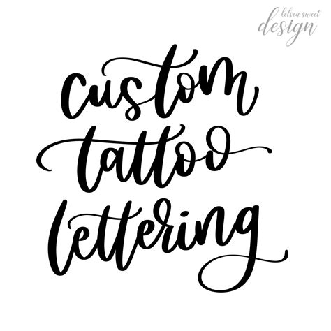Custom Tattoo Lettering Design Calligraphy Tattoo Handwritten Tattoo Lettered Initials Tattoo Design Fully Customizable Digital File Etsy