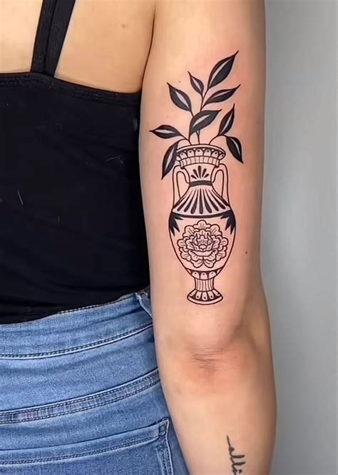 Cute Celestial Vase Tattoo Done In Aberdeen Scotland Fineline Tattoo