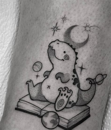 Cute Dino Tattoo Inkstylemag Cute Dino Tattoo Inkstylemag