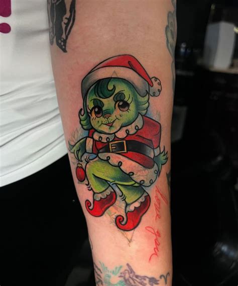 Cute Grinch Tattoo
