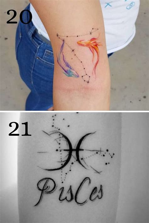Cute Pisces Tattoos For Women