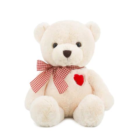 Cute White Teddy Bears With Hearts Cute White Teddy Bears With Hearts