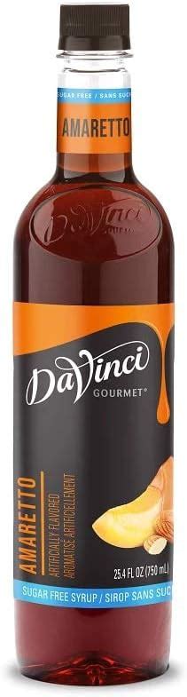 Da Vinci Amaretto Flavor Sugar Free Syrup 750Ml For Drink Flavoring Walmart Com