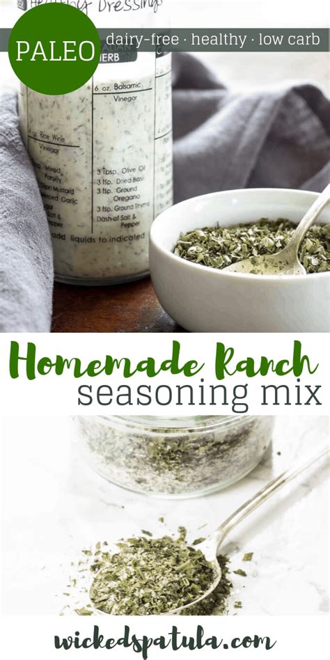 Dairy Free Homemade Ranch Seasoning Mix Recipe Wicked Spatula Dairy Free Homemade Ranch Seasoning Mix Recipe Wicked Spatula