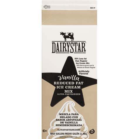 Dairy Star Ice Cream Mix Reduced Fat Vanilla 0 5 Gal Delivery Or Dairy Star Ice Cream Mix Reduced Fat Vanilla 0 5 Gal Delivery Or