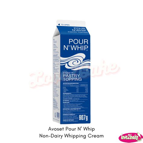 Dairy Whipping Cream Vs Non Dairy Whipping Cream At Pearl Murray Blog