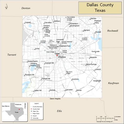 Dallas County Tx Map Us Map Guide