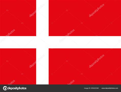 Danish Red Flag With White Cross Free Image Download