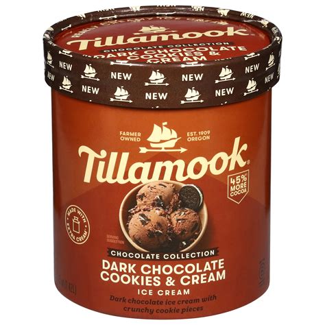 Dark Chocolate Cookies Amp Cream Ice Cream Tillamook Dark Chocolate Cookies Amp Cream Ice Cream Tillamook