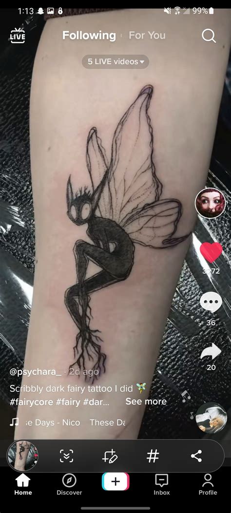 Dark Fairy Tattoo Designs
