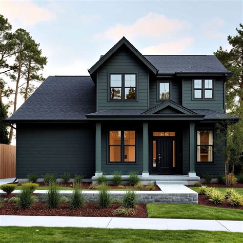 Transform Your Home with Stunning Dark Green House Exterior Ideas