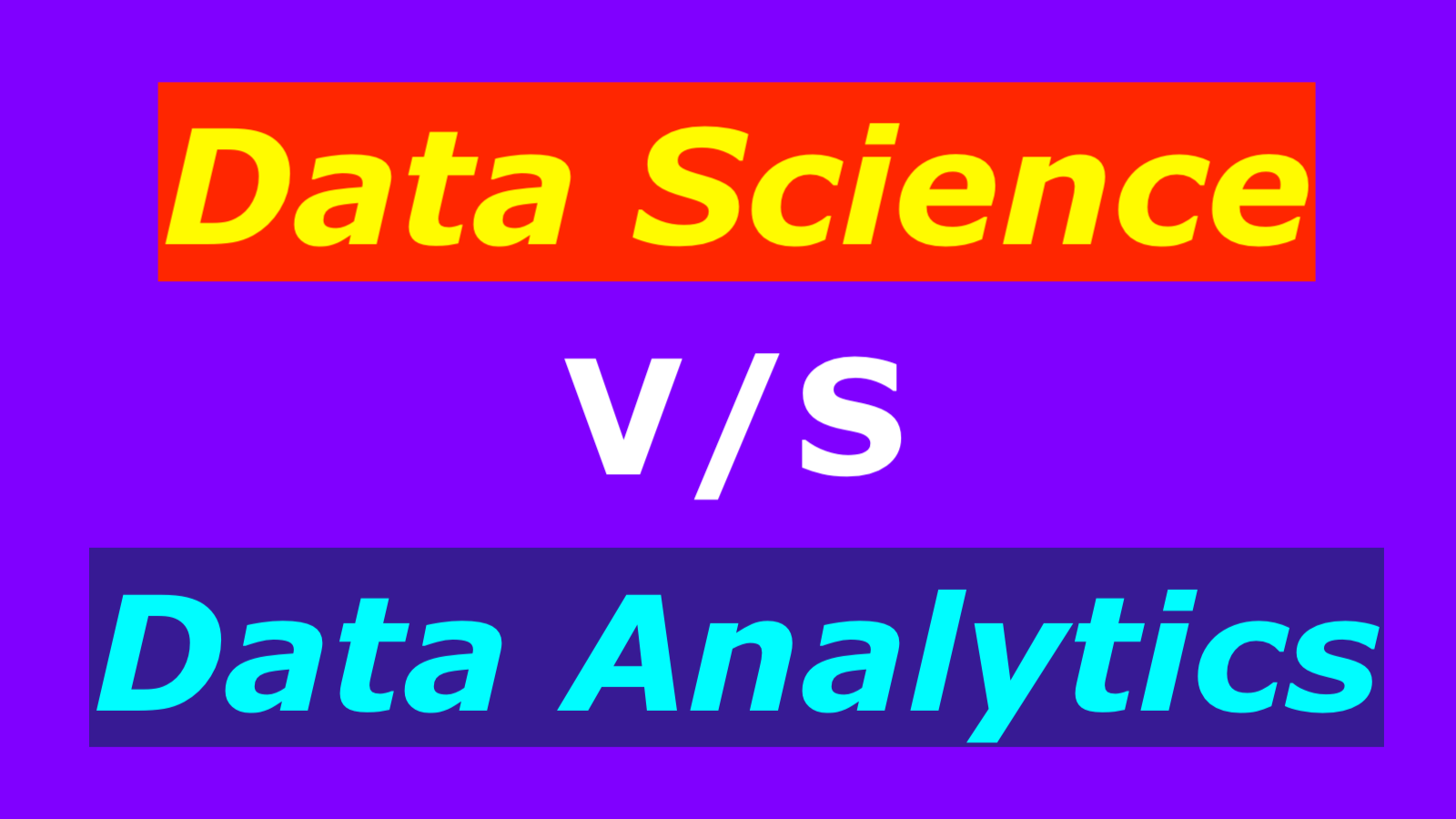 Data Analytics vs Data Science