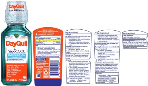 Dayquil Severe Vapocool Acetaminophen Dextromethorphan Hydrobromide