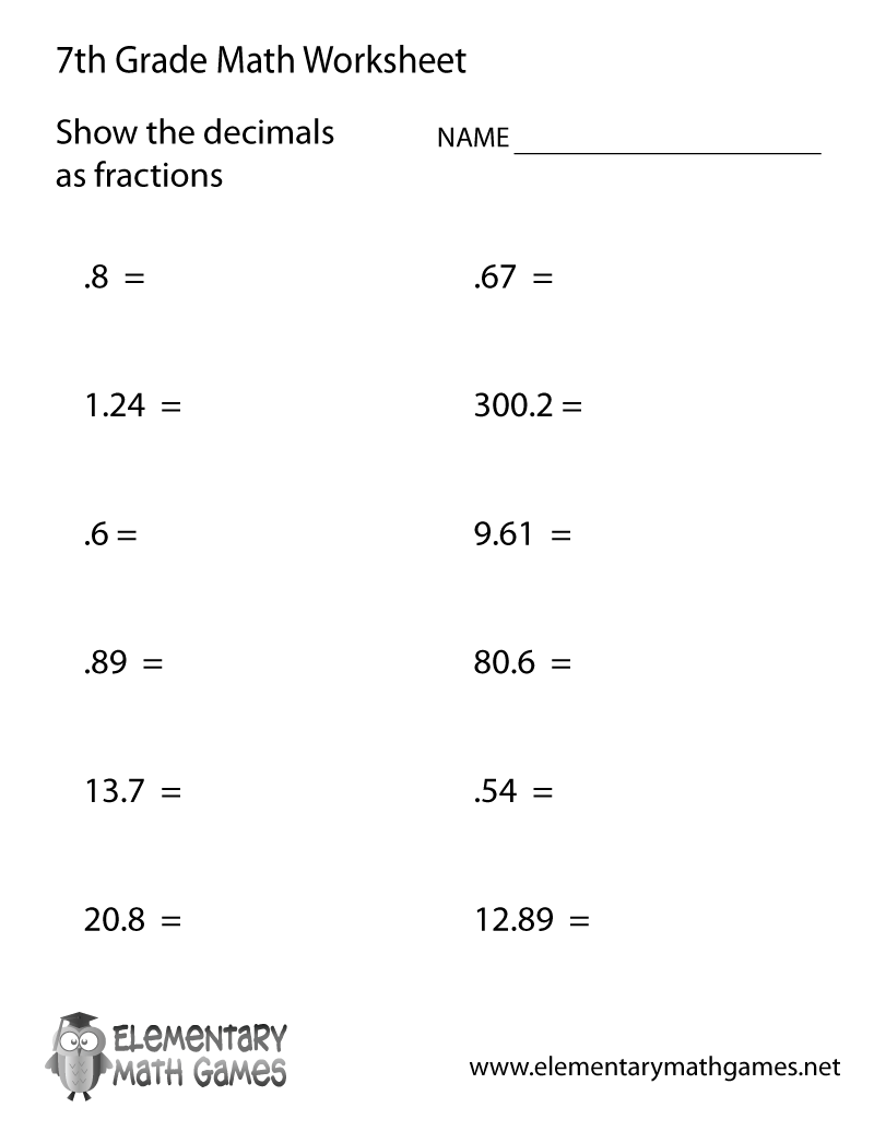 Decimals On Number Lines Printable Decimals Worksheet
