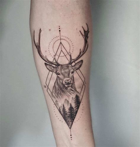 Deer Head Tattoos For Girls Deer Head Tattoos For Girls