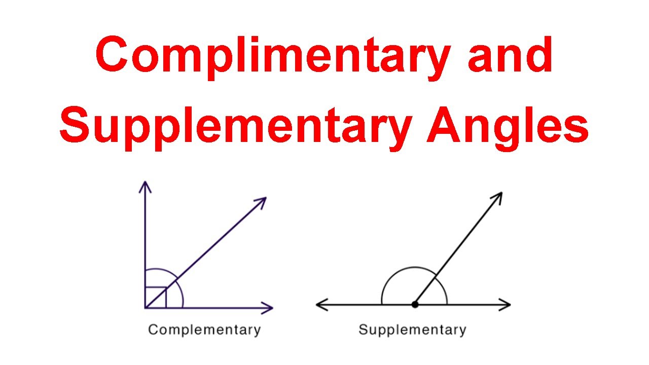 Definition Of Complementary Angle Youtube