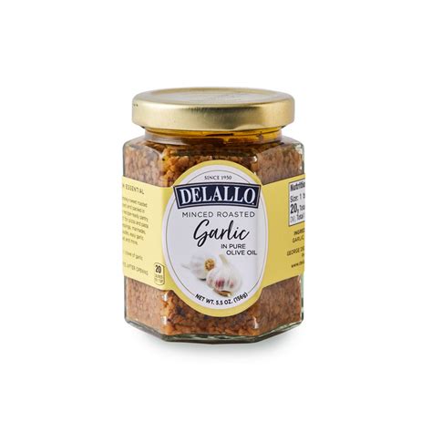 Delallo Minced Roasted Garlic In Oil 5 5 Oz Delallo Minced Roasted Garlic In Oil 5 5 Oz