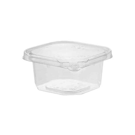 Deli Container Base 16 Oz Pet Clear Square Tamper Evident 500 Case Imperial Dade