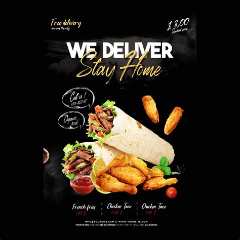 Delivery Flyer Template Detrester Com
