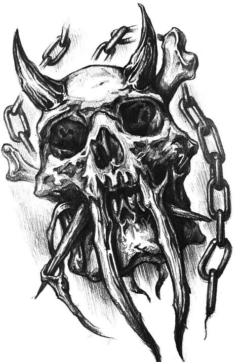 Demon Skull Tattoo Designs Bronctattooaus Com Demon Skull Tattoo Designs Bronctattooaus Com