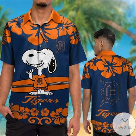 Detroit Tigers Snoopy Hawaiian Shirt Meteew Detroit Tigers Snoopy Hawaiian Shirt Meteew