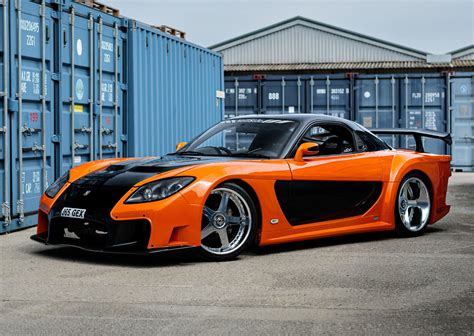 Dhgate Com Mazda Rx 7 Veilside 1 64 Diecast Model Car Fast Furious Orange Collectible Miniature Replica Toys Gifts