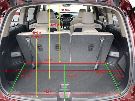 Dimensions Of Rear Hatch Opening And Cargo Area Honda Pilot Honda Pilot Forums