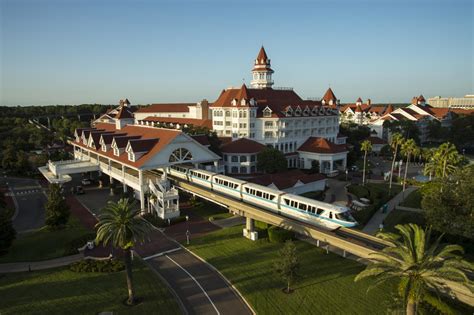 Disney Monorail Outside The Grand Floridian Hotel Orlando Florida