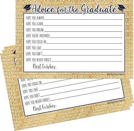 Distinctivs Blue And Gold 2023 Graduation Advice Cards 25 Party Distinctivs Blue And Gold 2023 Graduation Advice Cards 25 Party