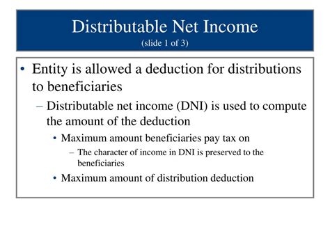 Distributable Net Income Explained