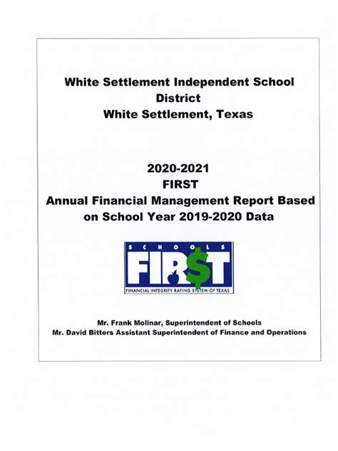 District Profile White Settlement Independent School District